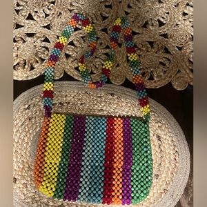 Cynthia Rowley Multicolor Beaded Shoulder Bag